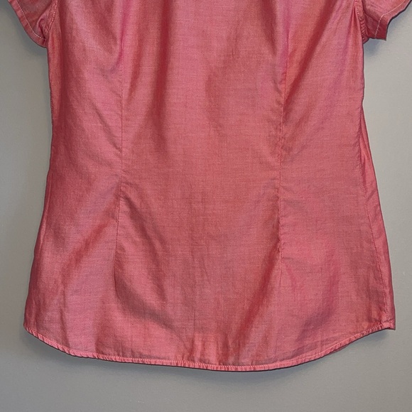 MASSIMO DUTTI | 100% Cotton Short Sleeve Military Button Down Shirt- sz S/M - Picture 6 of 10